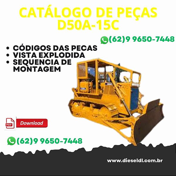 CATÁLOGO DE PEÇAS  TRATOR ESTEIRAS D50A-15C KOMATSU