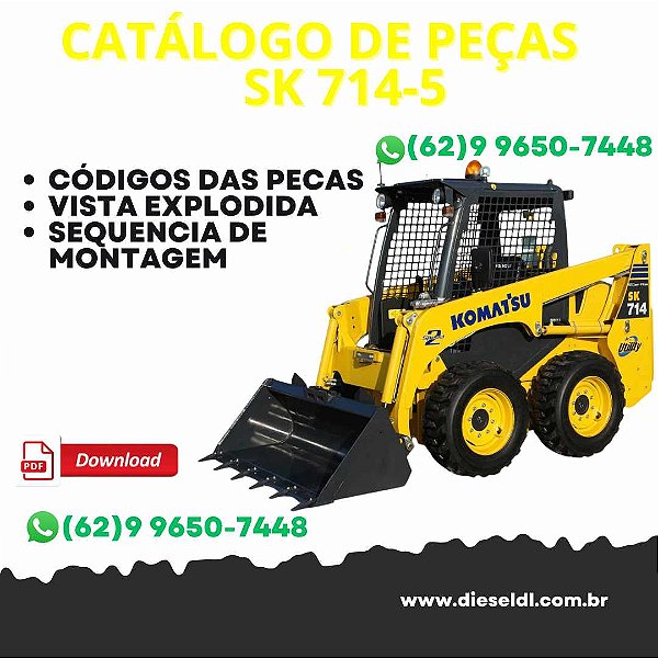 CATÁLOGO DE PEÇAS MINI CARRREGADEIRA SK 714-5 KOMATSU