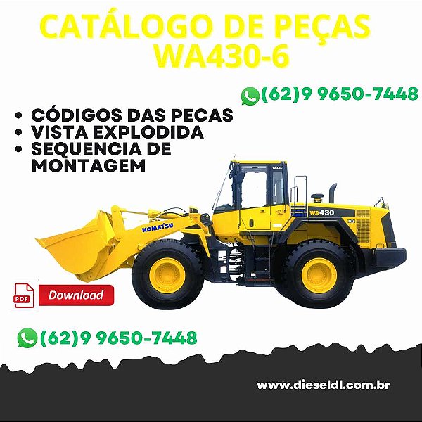CATÁLOGO DE PEÇA  CARREGADEIRA WA430-6  KOMATSU