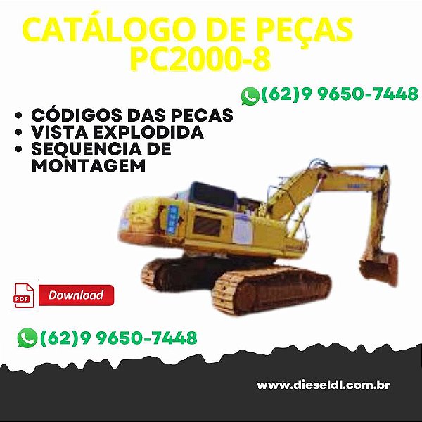 CATÁLOGO DE PEÇA ESCAVADEIRA  PC2000-8 KOMATSU
