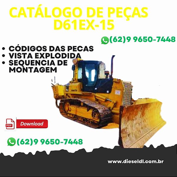 CATÁLOGO DE PEÇA TRATOR ESTEIRAS D61EX-15 KOMATSU