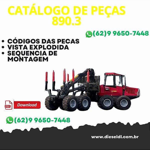 CATÁLOGO DE PEÇA  HARVESTER 890.3 KOMATSU