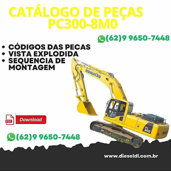 CATÁLOGO DE PEÇA ESCAVADEIRA PC300-8M0 PC300LC-8M0 PC350-8M0 PC350LC-8M0  KOMATSU