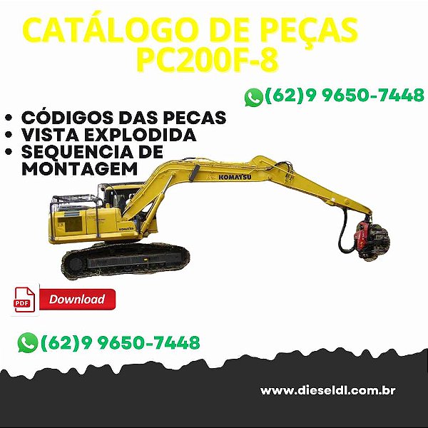 CATÁLOGO DE PEÇAS  HARVESTER PC200F-8 KOMATSU