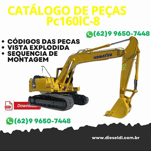 CATÁLOGO DE PEÇAS  ESCAVADEIRA PC160LC-8 KOMATSU