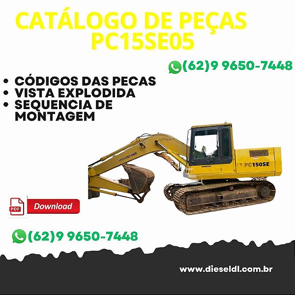 CATÁLOGO DE PEÇAS ESCAVADEIRA PC150SE5 KOMATSU