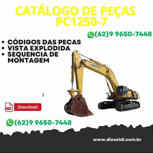 CATÁLOGO DE PEÇAS ESCAVADEIRA PC1250-7 KOMATSU