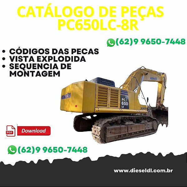 CATÁLOGO DE PEÇAS ESCAVADEIRA PC650LC-8R  KOMATSU