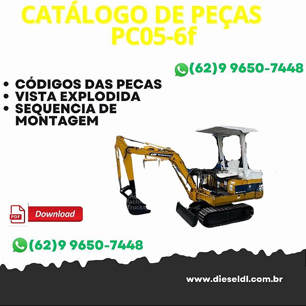 CATÁLOGO DE PEÇAS ESCAVADEIRA PC05-6F  KOMATSU