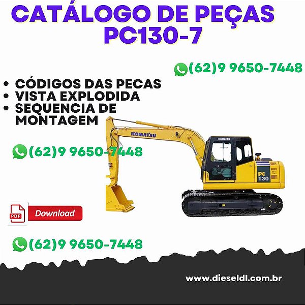 CATÁLOGO DE PEÇAS ESCAVADEIRA Pc130-7 KOMATSU