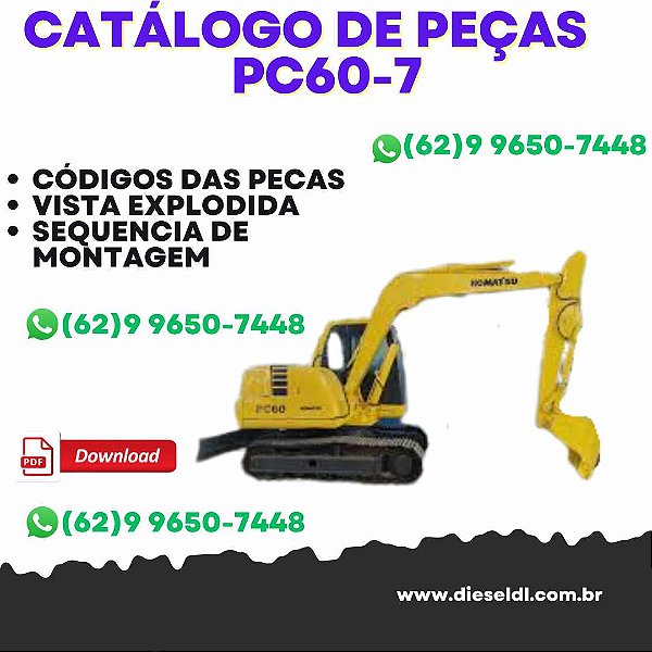 CATÁLOGO DE PEÇAS ESCAVADEIRA PC60-7 KOMATSU