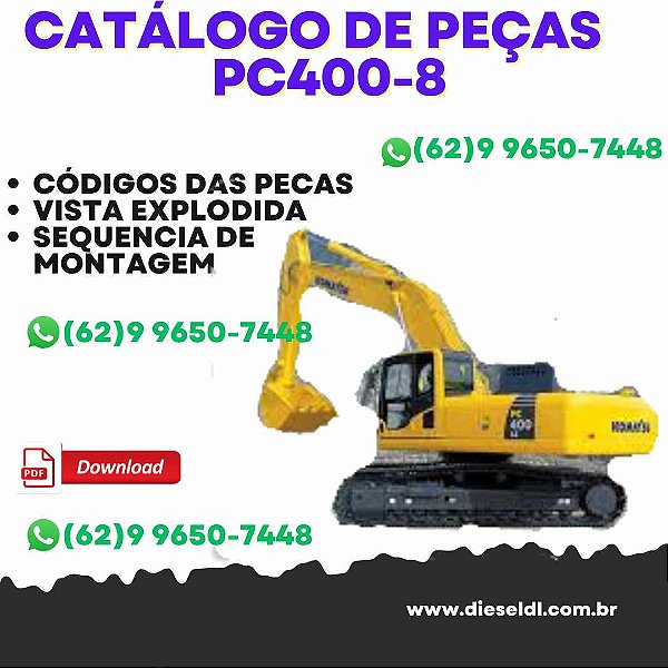 CATÁLOGO DE PEÇAS ESCAVADEIRA PC400-8 PC400LCSE-8 KOMATSU
