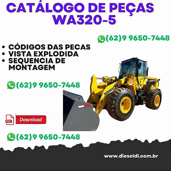 CATÁLOGO DE PEÇAS ESCAVADEIRA WA320-5 KOMATSU