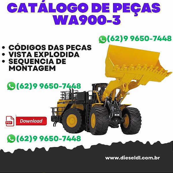 CATÁLOGO DE PEÇAS CARREGADEIRA WA900-3 KOMATSU