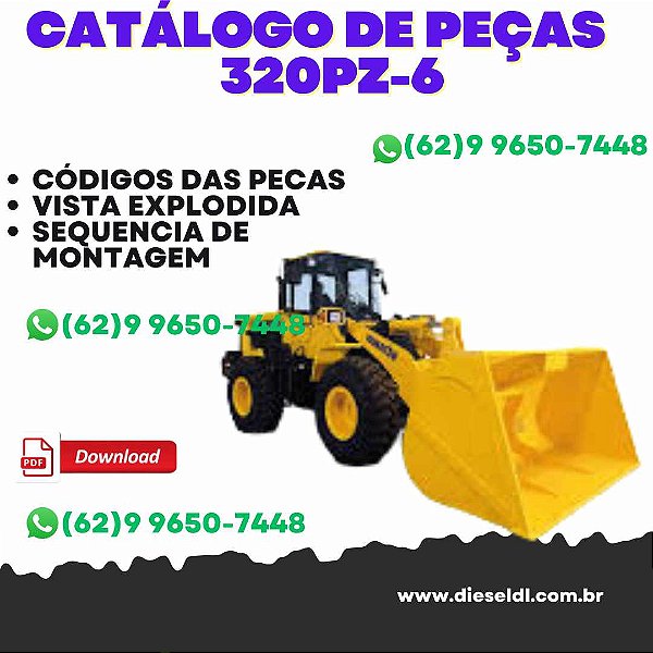 CATÁLOGO DE PEÇAS CARREGADEIRA WA320PZ-6 KOMATSU