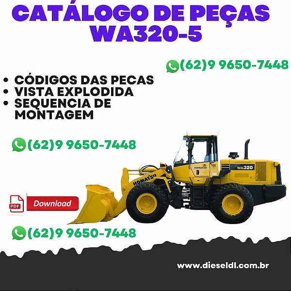 CATÁLOGO DE PEÇAS CARREGADEIRA WA320-5 KOMATSU