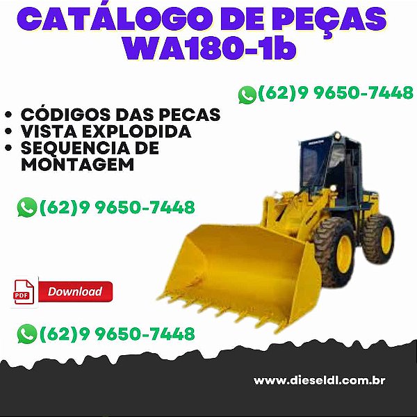 CATÁLOGO DE PEÇAS CARREGADEIRA WA180-1B KOMATSU