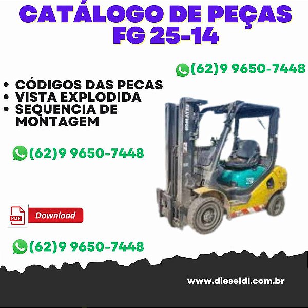 CATÁLOGO DE PEÇAS EMPILHADEIRA FG-FD 20/25/30-14 KOMATSU