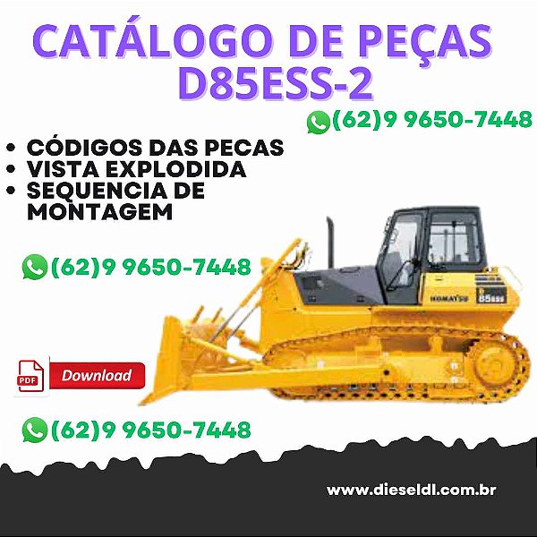 CATÁLOGO DE PEÇAS TRATOR DE ESTEIRA D85ESS-2 KOMATSU
