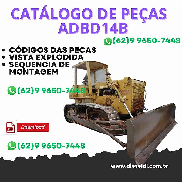 CATÁLOGO DE PEÇAS TRATOR DE ESTEIRA  AD14B  FIATALLIS