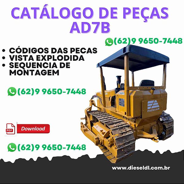 CATÁLOGO DE PEÇAS   TRATOR ESTEIRAS AD7B FIATALLIS