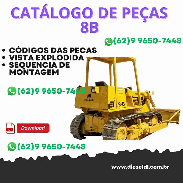 CATÁLOGO DE PEÇAS TRATOR ESTEIRAS SERIE 8B FIATALLIS