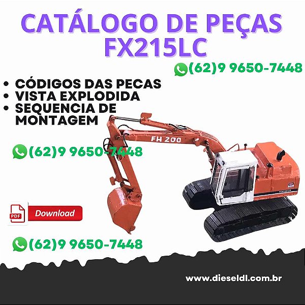 CATÁLOGO DE PEÇAS ESCAVADEIRA FX215LC  FIATALLIS