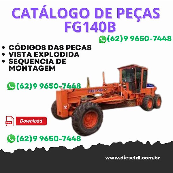 CATÁLOGO DE PEÇAS MOTONIVELADORA  FG140B FIATALLIS
