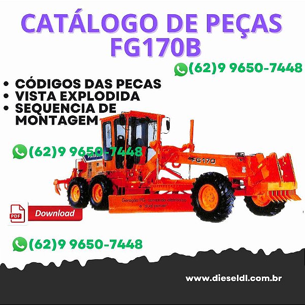 CATÁLOGO DE PEÇAS MOTONIVELADORA  FG170B FIATALLIS