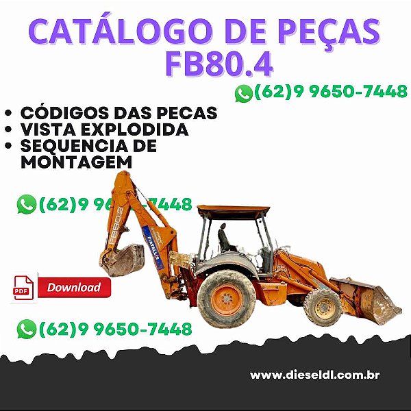CATÁLOGO DE PEÇAS  RETROESCAVADEIRA  FB80.4 FB100.4 FIATALLIS