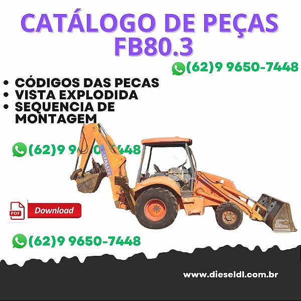 CATÁLOGO DE PEÇAS  RETROESCAVADEIRA  FB80.3 FB100.3 FIATALLIS