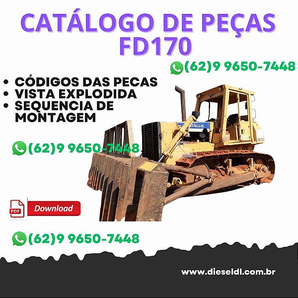 CATALOGO DE PEÇAS  TRATOR ESTEIRAS FD170  FIATALLIS