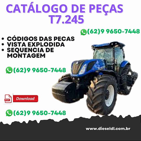 CATALOGO DE PEÇAS TRATOR  T7.245 NEW HOLLAND