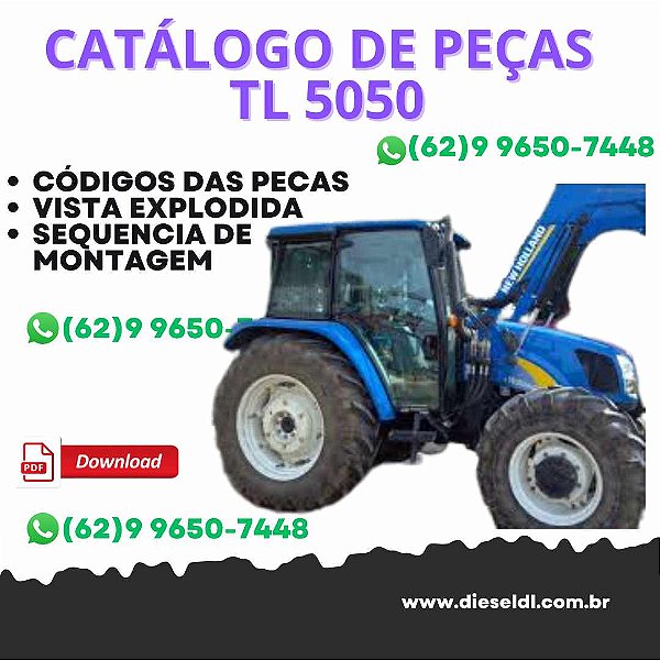 CATALOGO DE PEÇAS TRATORES RTL5040 TL5050 TL5060  NEW HOLLAND
