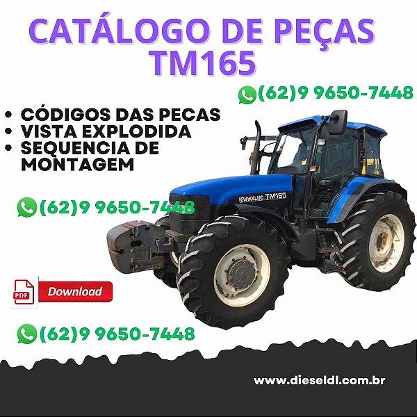 CATALOGO DE PEÇAS   TRATORES TM115 TM125 TM135 TM150 TM165 NEW HOLLAND