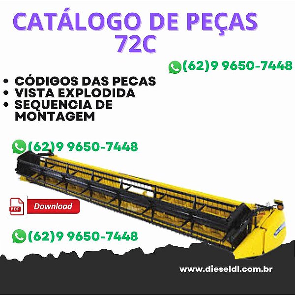 CATALOGO DE PEÇAS PLATAFORMAS 72C 74C 20/25/30 PES  NEW HOLLAND