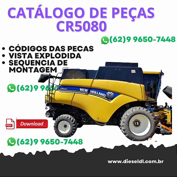 CATALOGO DE PEÇAS COLHEITADEIRA  CR5080 NEW HOLLAND