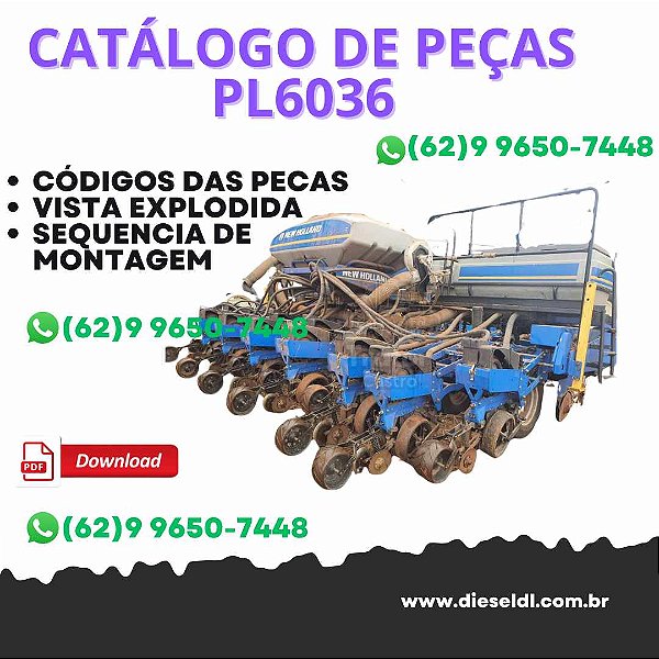 CATALOGO DE PEÇAS PLANTADEIRA PL6036 NEW HOLLAND