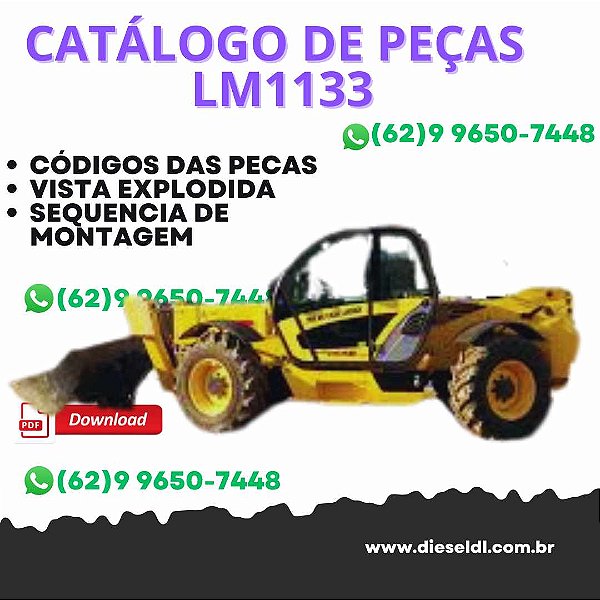 CATALOGO DE PEÇAS MANIPULADOR TELESCÓPICO LM1133 LM732 NEW HOLLAND
