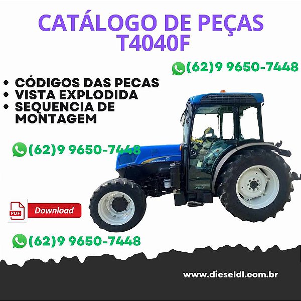 CATALOGO DE PEÇAS TRATOR T4040F NEW HOLLAND
