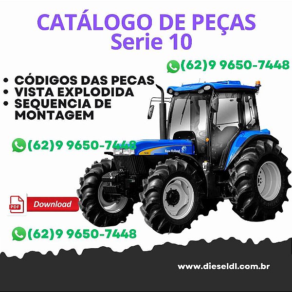 CATALOGO DE PEÇAS TRATOR FORD SERIE 10 NEW HOLLAND
