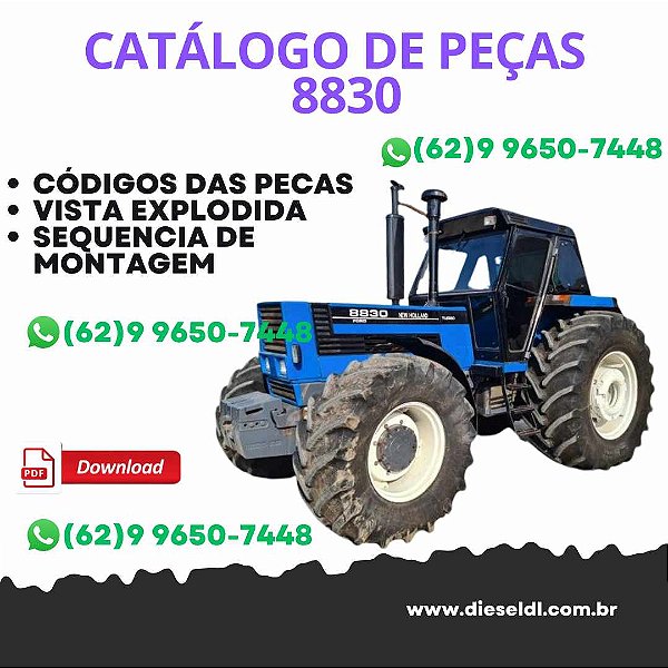 CATALOGO DE PEÇAS TRATOR FORD 8830 NEW HOLLAND