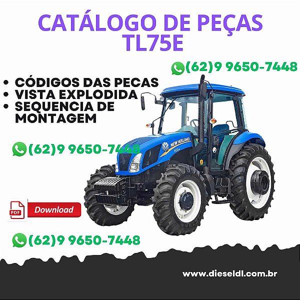 CATALOGO DE PEÇAS TRATOR FORD TL60E TL75E TL85E TL95E 2014 NEW HOLLAND