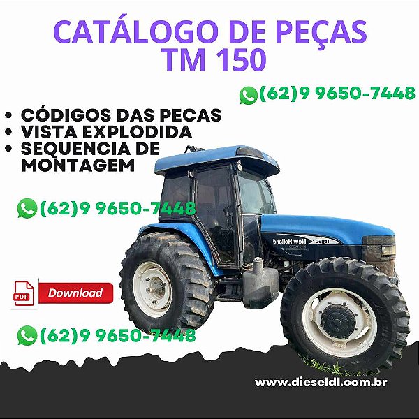 CATALOGO DE PEÇAS TRATOR TM 150 NEW HOLLAND
