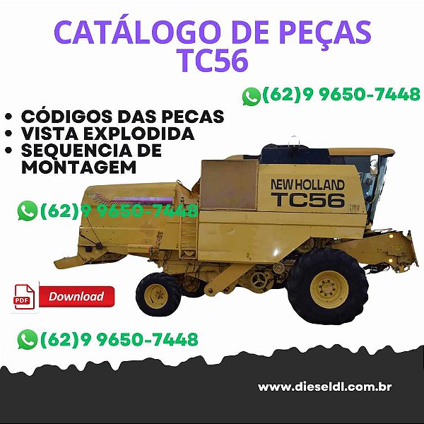 CATALOGO DE PEÇAS  COLHEITADEIRA TC56 NEW HOLLAND