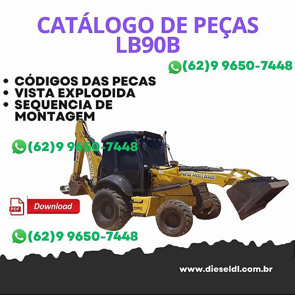 CATALOGO DE PEÇAS  RETROESCAVADEIRA LB90B NEW HOLLAND