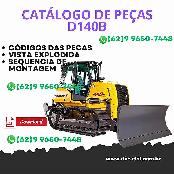 CATALOGO DE PEÇAS   TRATOR ESTEIRAS D140B NEW HOLLAND