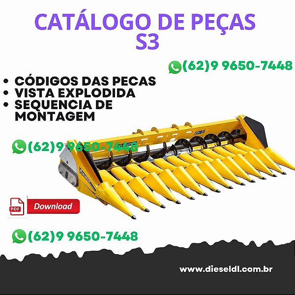 CATALOGO DE PEÇAS  PLATAFORMA DE MILHO EXITUS S3 NEW HOLLAND