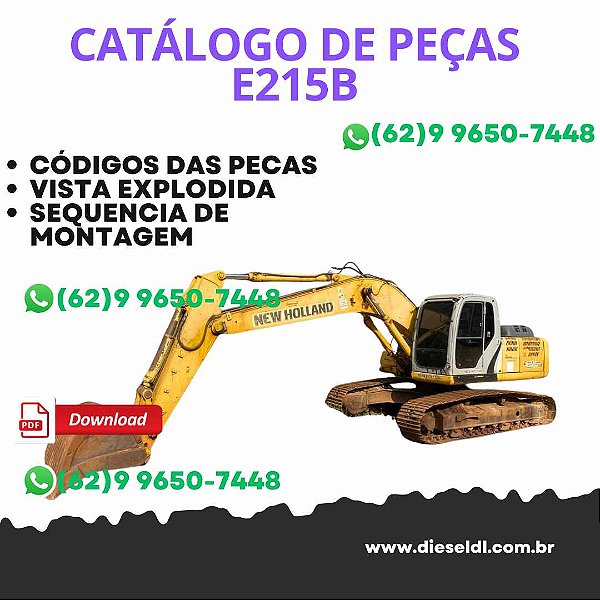 CATALOGO DE PEÇAS ESCAVADEIRA E215B NEW HOLLAND