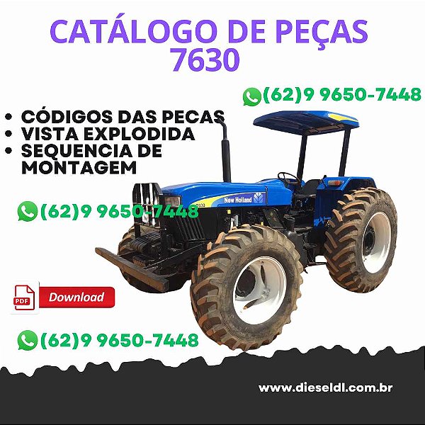 CATALOGO DE PEÇAS TRATOR 7630 HOLLAND